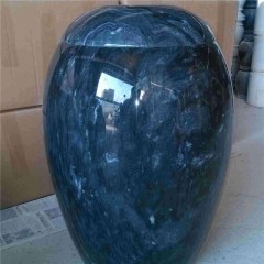 Blue Marble stone ash urn